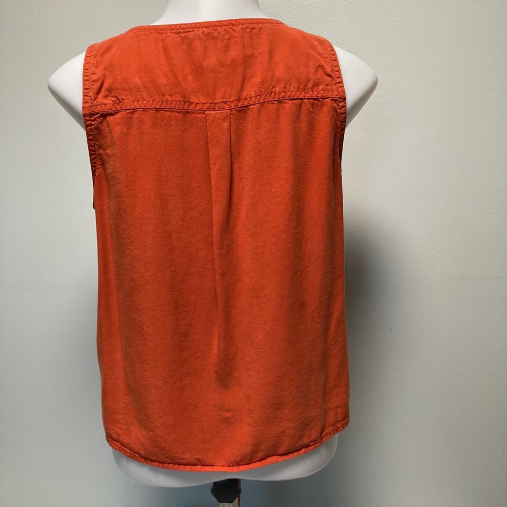 Universal Threads Dark Orange Sleeveless Top XS cute sexy summer - Picture 2 of 4